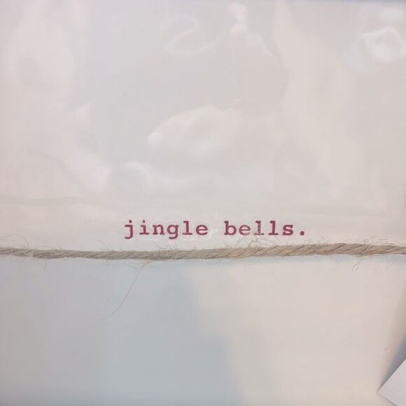 Rae Dunn Jingle Bells Printed Cheese Plate with Spreader. NWT. - Picture 2 of 8